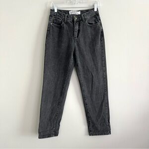 KIMHEKIM My Uniform Washed Black Straight Leg Jeans Women's Size Medium